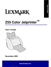 Lexmark Color Jetprinter Z55 User Manual