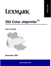 Lexmark Z65p User Manual