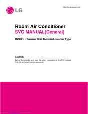 Lg General Wall Mounted-Inverter Type Svc Manual