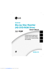 LG BE06LU10 -  Super Multi Owner's Manual