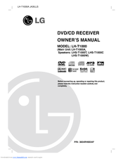 LG LHS-T1000W Owner's Manual