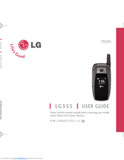 LG 355 User Manual