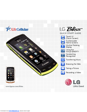 LG Bliss LG-UX700 Quick Start Manual