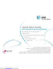 LG CU500  CU500 CU500 Quick Start Manual