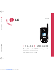 LG Fastap AX490 User Manual