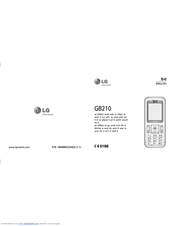 LG GB210 User Manual