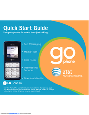 LG Go Phone Quick Start Manual