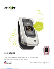 LG CRICKET Helix User Manual