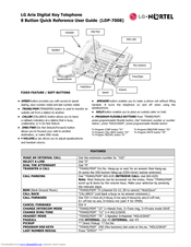 LG-Nortel LDP-7008 Quick Reference User Manual