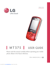 LG Lyric MT375 User Manual