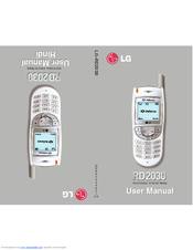 LG RD2030 User Manual
