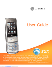 LG Shine II User Manual
