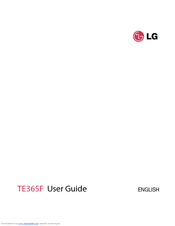 LG TE365F User Manual