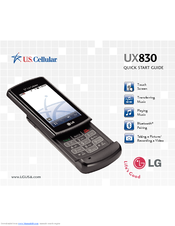 LG UX 830 Quick Start Manual