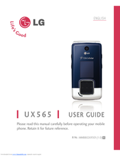 LG U.S. Cellular UX565 User Manual