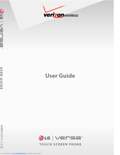 LG Versa User Manual
