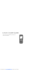 LG Voyager Z525i User Manual