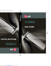 LG VX3100A User Manual