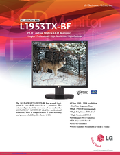 LG Flatron L1953TX-BF Specifications