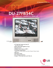 LG DU-27FB34C Specification Sheet