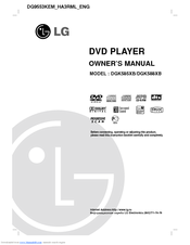 LG DGK585XB Owner's Manual