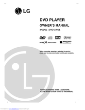 Lg DVD-3350E Owner's Manual