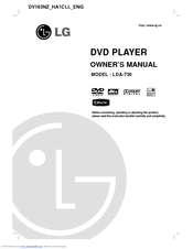 LG LDA-730 Owner's Manual
