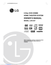 LG LHX-557 Owner's Manual