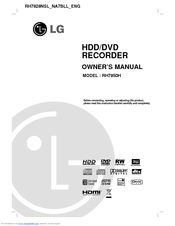 LG RH7850H Owner's Manual