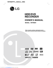 LG RH7900H Owner's Manual