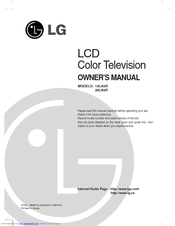 LG 15LA6R Owner's Manual