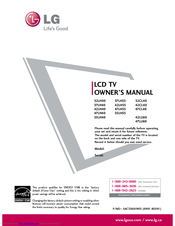LG 42LU60 Owner's Manual
