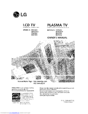 LG 60PCLD Owner's Manual