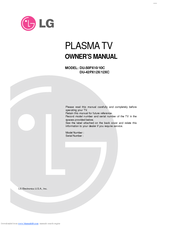 LG DU-42PX12X/12XC Owner's Manual
