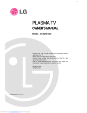 LG DU-42PX12XD Owner's Manual