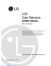 LG RU-17LZ50C Owner's Manual