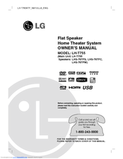 LG LHS-76TFW Owner's Manual
