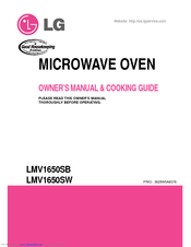 LG LMV1650SW Owner's Manual & Cooking Manual