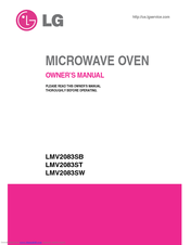 LG LMV2083SW Owner's Manual