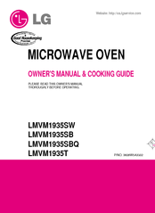 LG LMVM1935SW Owner's Manual & Cooking Manual