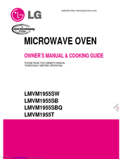 LG LMVM1955SBQ Owner's Manual & Cooking Manual