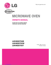 LG LMVM2075ST Owner's Manual