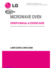 LG LRM1230B Owner's Manual & Cooking Manual