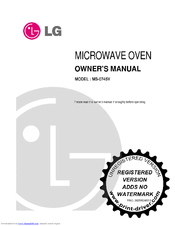 LG MS-0745V Owner's Manual
