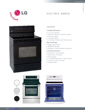 LG LRE30453SB - 30in Electric Range Specification Sheet