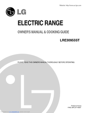 LG LRE30955 Owner's Manual & Cooking Manual