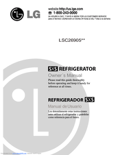 LG LSC26905 Series Owner's Manual