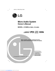 LG LF-U850 -  Micro System Owner's Manual