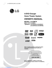 LG LH-E9674PA Owner's Manual