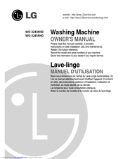LG WD-3245RHD Owner's Manual